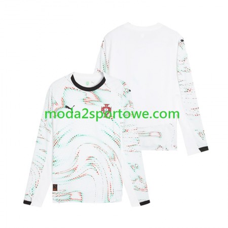 Koszulka Portugalia Wyjazdowe Stroje Piłkarskie 2025 Długi Rękaw